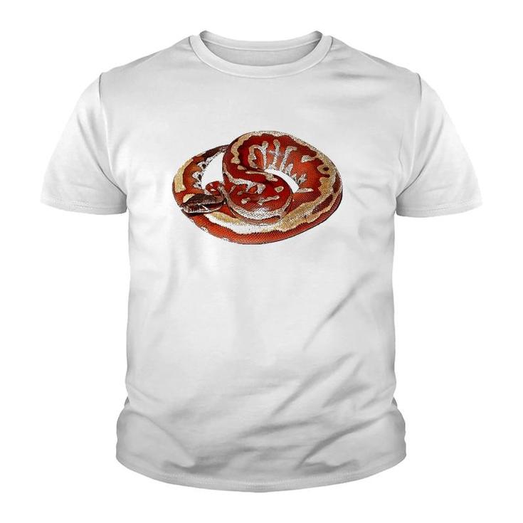 Gorgeous Snake Herpetologist Gift Red Blood Python Youth T-shirt