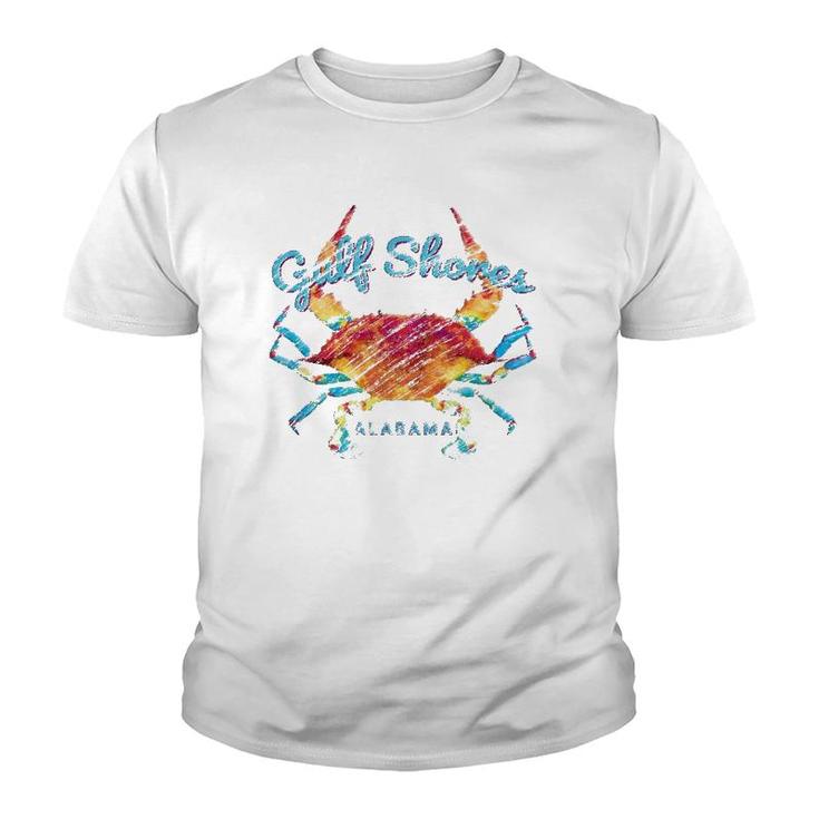 Gulf Shores Al Alabama Blue Crab Youth T-shirt