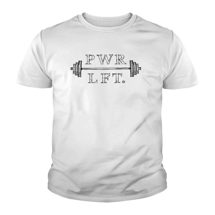 Gym Motivation Fitness Workout Barbell Lifting Youth T-shirt