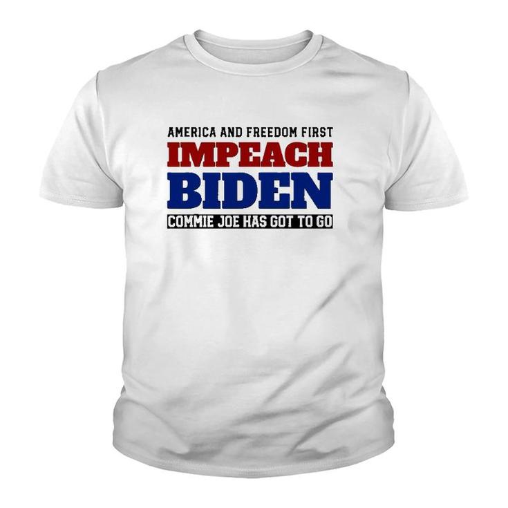 Impeach Biden - Commie Joe Has Got To Go Youth T-shirt