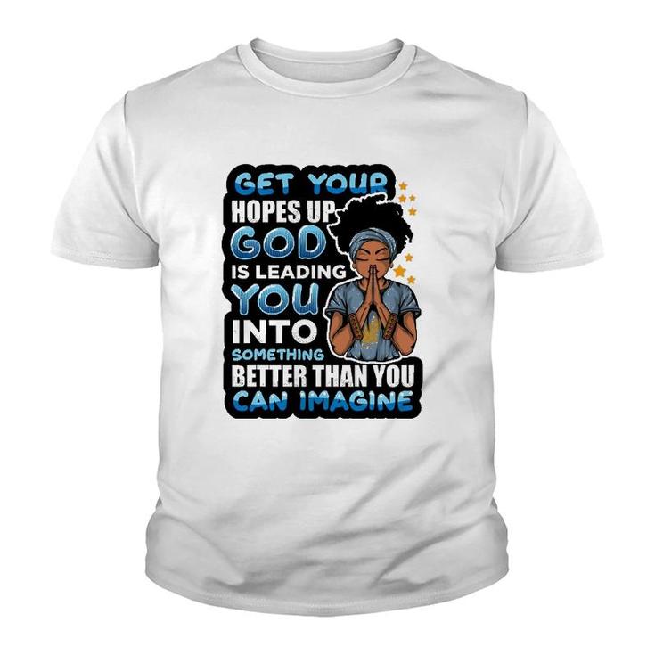 Inspirational African American Spiritual God Is Leading Youth T-shirt