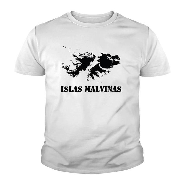 Islas Malvinas Falkland Islands Map Youth T-shirt