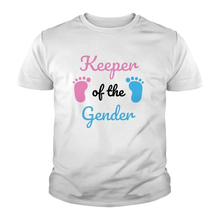 Keeper Of The Gender Reveal Party Supplies Youth T-shirt