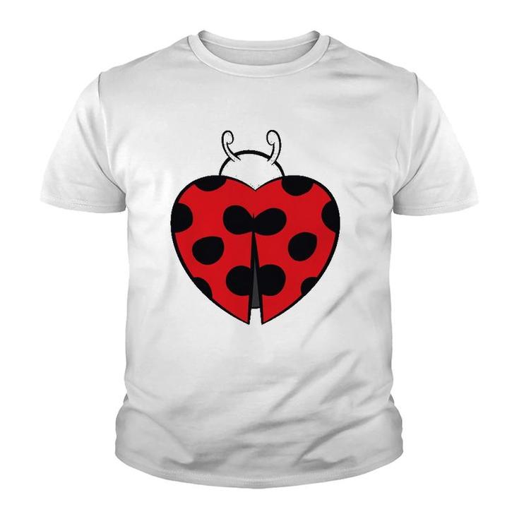 Ladybug Heart Love Ladybugs Gift Youth T-shirt