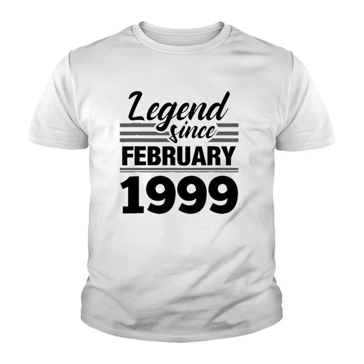 Legend Since February 1999 - 23Rd Birthday 23 Years Old Youth T-shirt