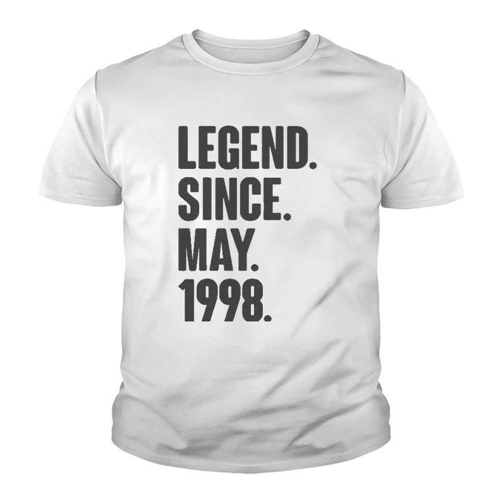 Legend Since May 1998 Birthday Gift For 23 Years Old Man Youth T-shirt