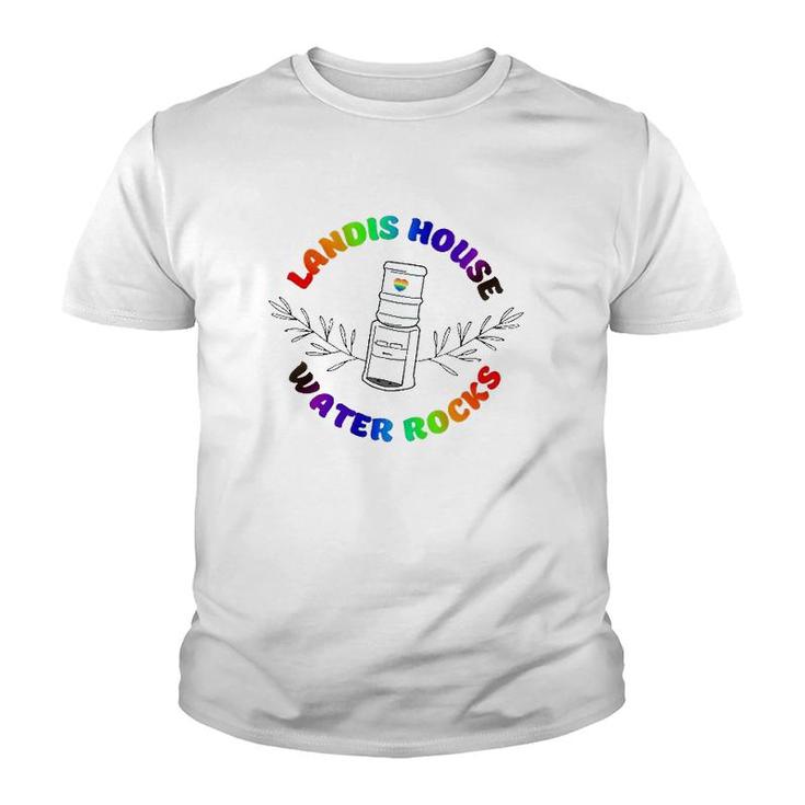 Lhwr Landis House Water Rocks Colorful Youth T-shirt