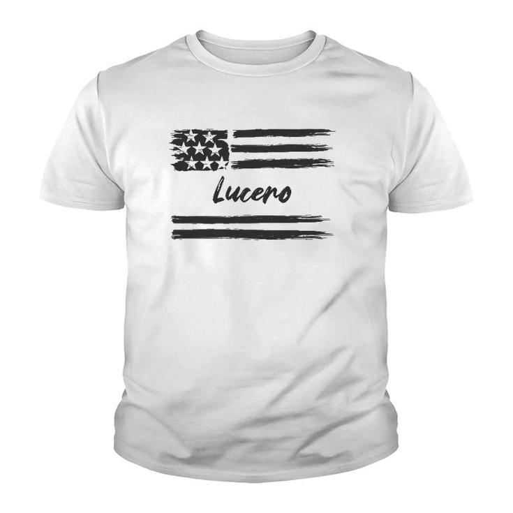 Lucero - Personalized Name Stars And Stripes Usa Flag Youth T-shirt