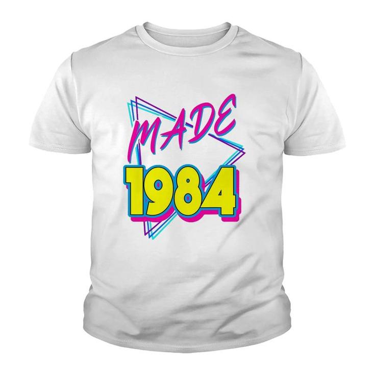 Made In 1984 38Th Birthday Retro 38 Years Old Vintage 80S Youth T-shirt