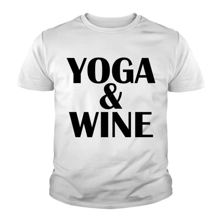 Meditation Yoga Wine Tees Alcohol Fitness Women Gift Youth T-shirt
