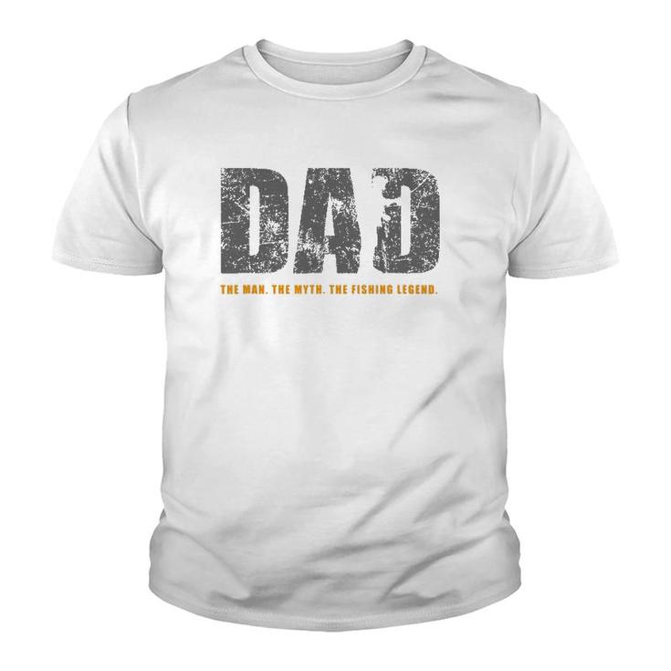 Mens Fishing Dad Fishing Lover Gift Youth T-shirt