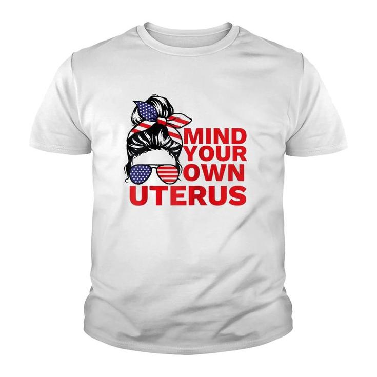 Mind Your Own Uterus Pro Choice Feminist Womens Rights Tee Raglan Baseball Tee Youth T-shirt