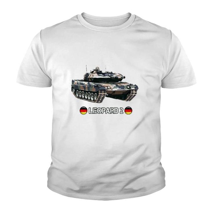Modern German Main Battle Tank Leopard 2 Gift Youth T-shirt