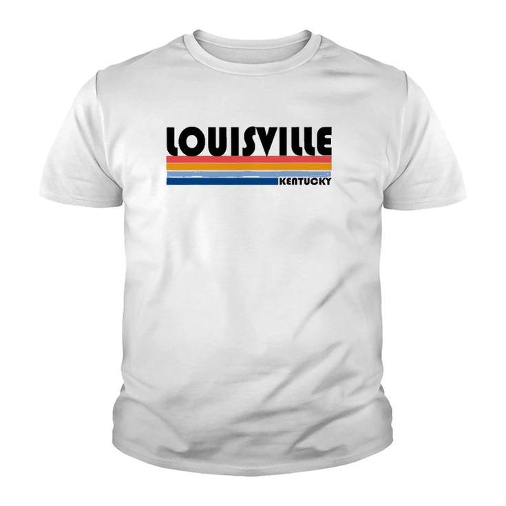 Modern Retro Style Louisville Ky Youth T-shirt