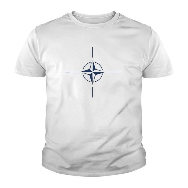 Nato Insignia Allied Forces Wind Rose Youth T-shirt