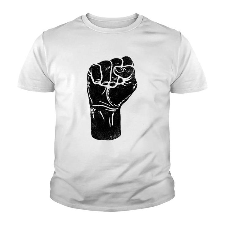 Power Fist Black History Pride Black Lives Matter Africa Youth T-shirt