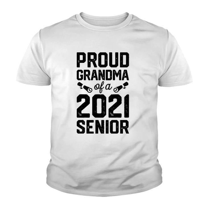 Proud Grandma Of A 2021 Senior Graduate Graduation Vintage Youth T-shirt