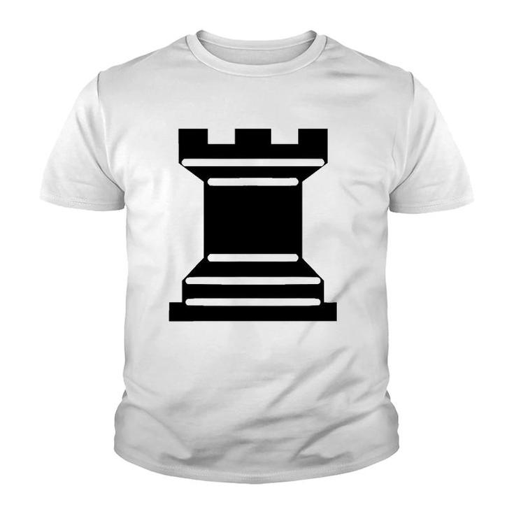 Rook Chess Piece Strategy Board Game Graphic Tee Youth T-shirt