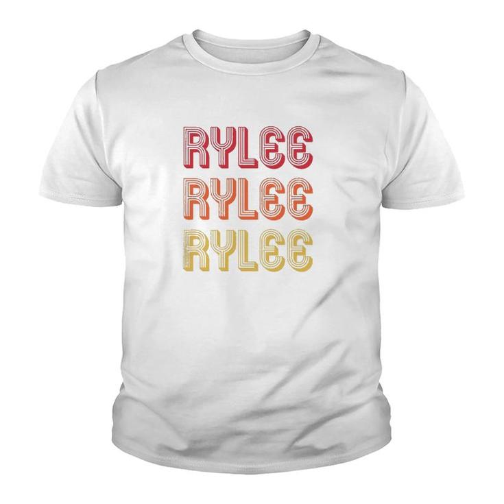 Rylee Gift Name Personalized Retro Vintage 80S 90S Birthday Youth T-shirt