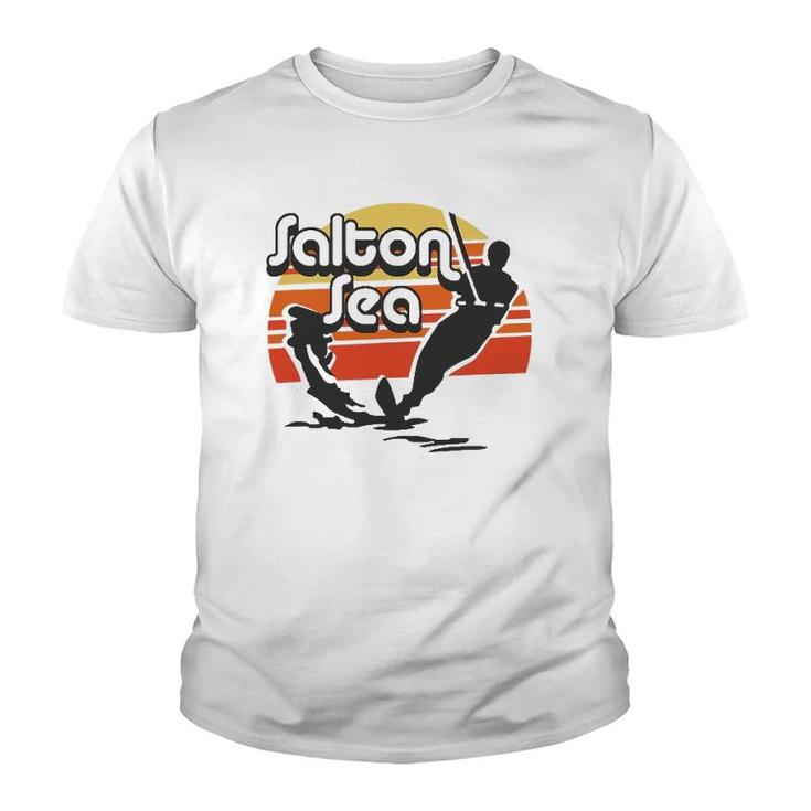 Salton Sea California Water Ski Retro Youth T-shirt