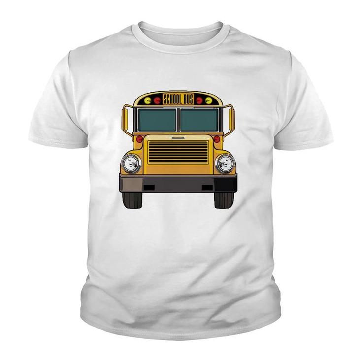 School Bus Driver Mechanic Road Vehicle Halloween Costume Youth T-shirt
