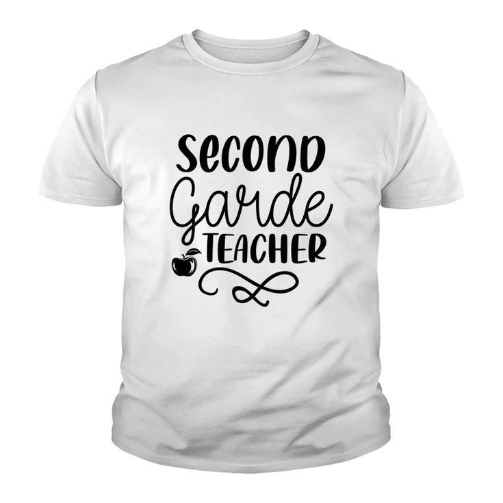 Second Grade Teacher Back To School Black Great Youth T-shirt