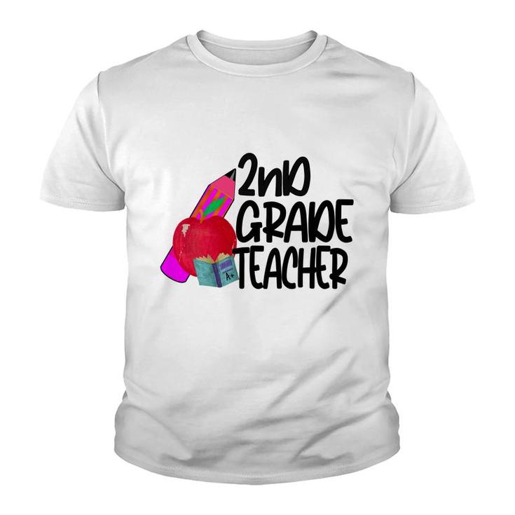 Second Grade Teacher Back To School Black Teacher Life Youth T-shirt