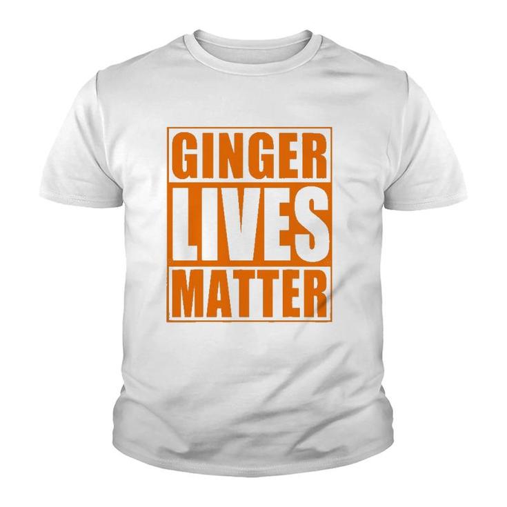 St Patricks Day Ginger Lives Matter Irish Redhead Youth T-shirt