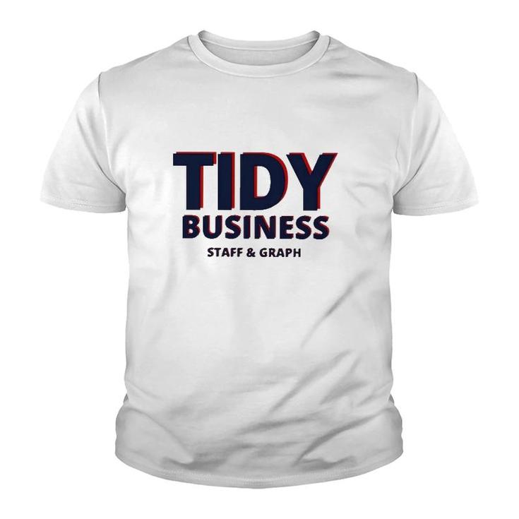 Tidy Business Staff And Graph Youth T-shirt
