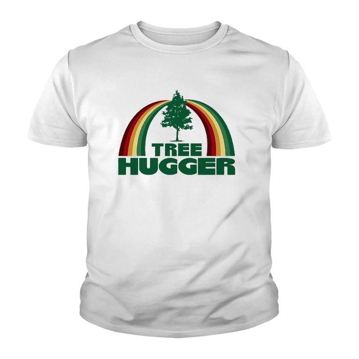 Tree Hugger Earth Day Tree Environmental Protection Youth T-shirt
