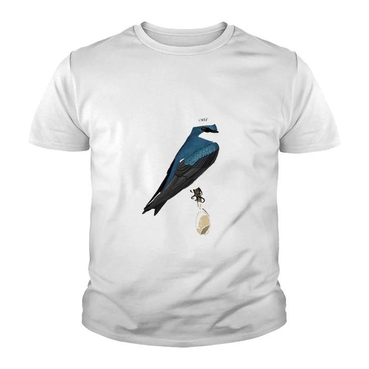 Tree Swallow Kitchen Chef Hat Cooking Funny Bird Youth T-shirt