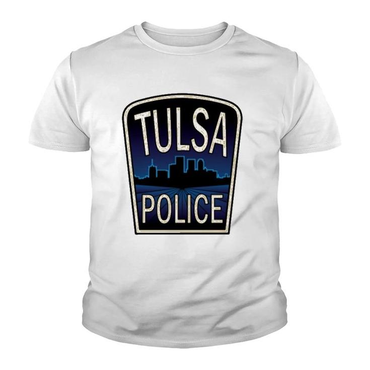 Tulsa Police Department Skyline Gift Youth T-shirt