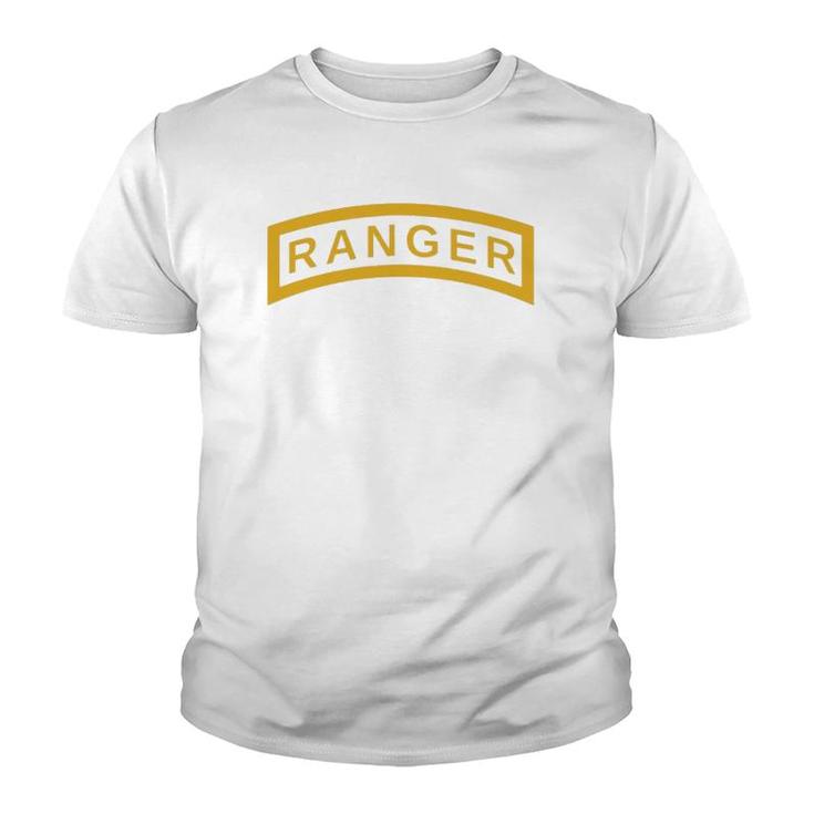 Us Army Ranger Yellow Tab Vintage Airborne Veteran Soldier Youth T-shirt