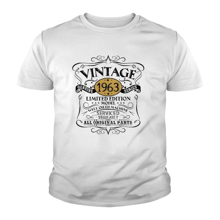 Vintage 1963 59Th Birthday Gift Men Women Original Design Youth T-shirt