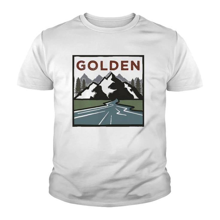 Vintage Golden Colorado Illustration Retro Golden Youth T-shirt