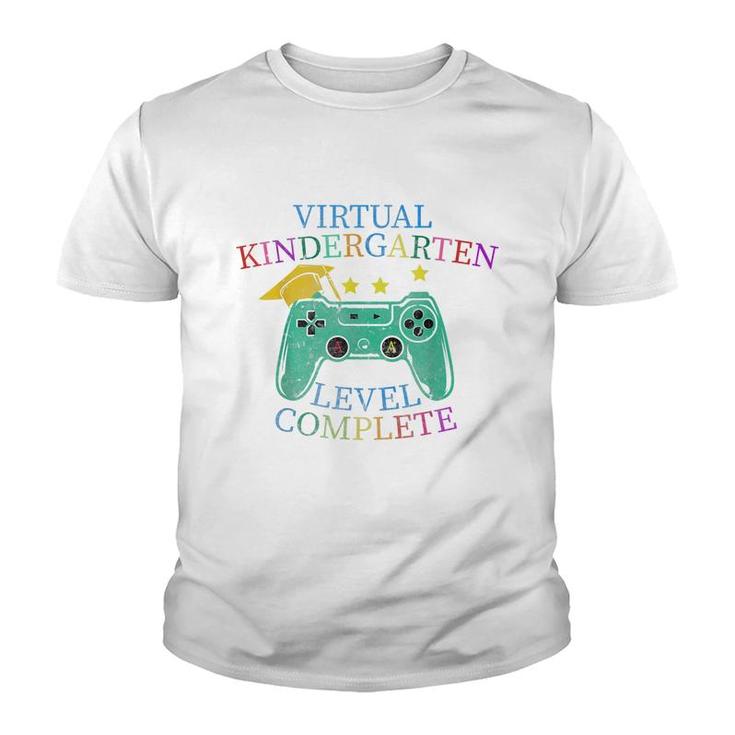 Virtual Kindergarten Graduation Level Complete Video Gamer  Youth T-shirt