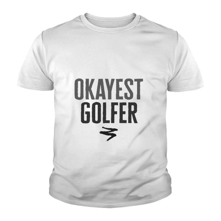 Worlds Okayest Golfer Funny Gift  Youth T-shirt