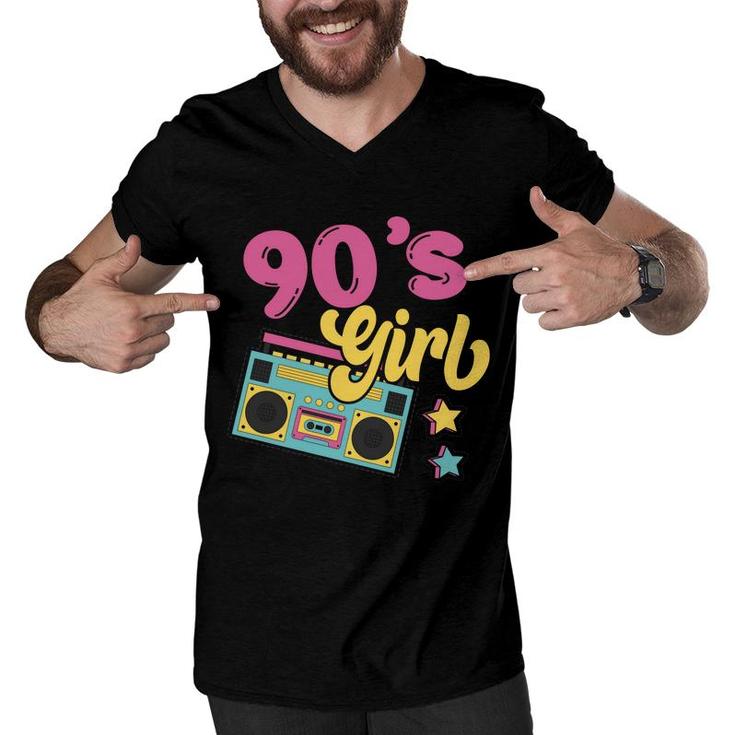 90S Party 90S Girl Party Vintage Stars Music Gift Men V-Neck Tshirt