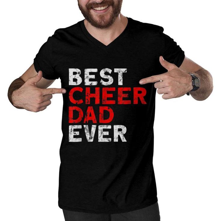 Best Cheer Dad Ever Cheerleading Dad  Men V-Neck Tshirt