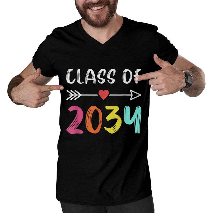 Class Of 2034 Kindergarten Graduating Class Of 2034  Men V-Neck Tshirt