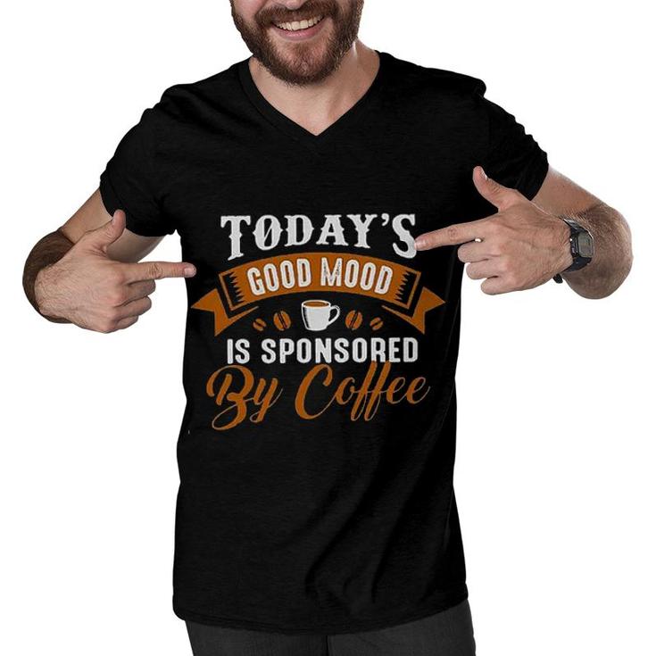 Coffee Todays Good Mood 2022 Trend Men V-Neck Tshirt