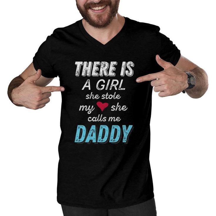 Fathers Day Gifts S For Dad From Daughter New Dad Men V-Neck Tshirt