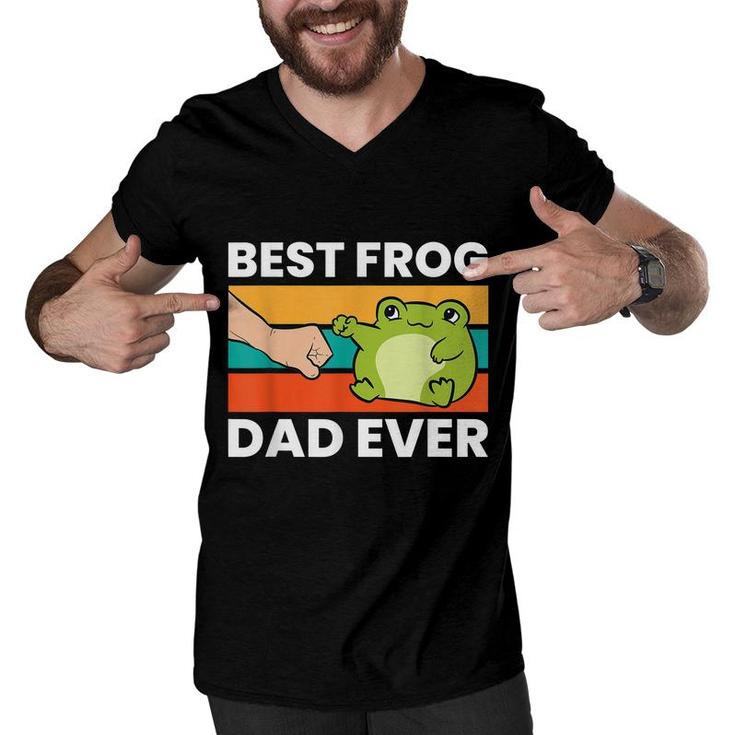 Frog Owner Best Frog Dad Ever Pet Frog  Men V-Neck Tshirt