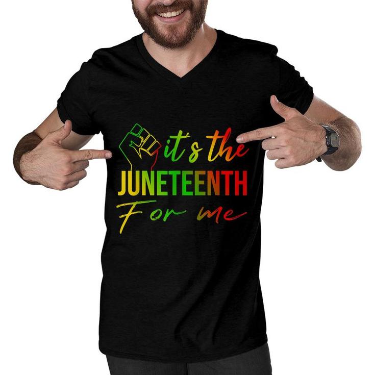 Its The Juneteenth For Me Free-Ish Since 1865 Independence   Men V-Neck Tshirt