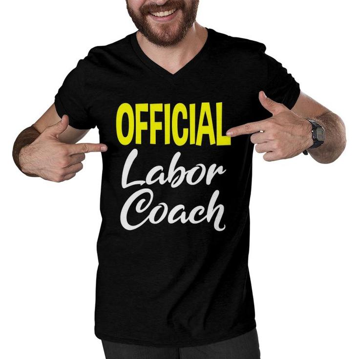 Labor Coach Gifts For New Dads Pregnancy Men Men V-Neck Tshirt