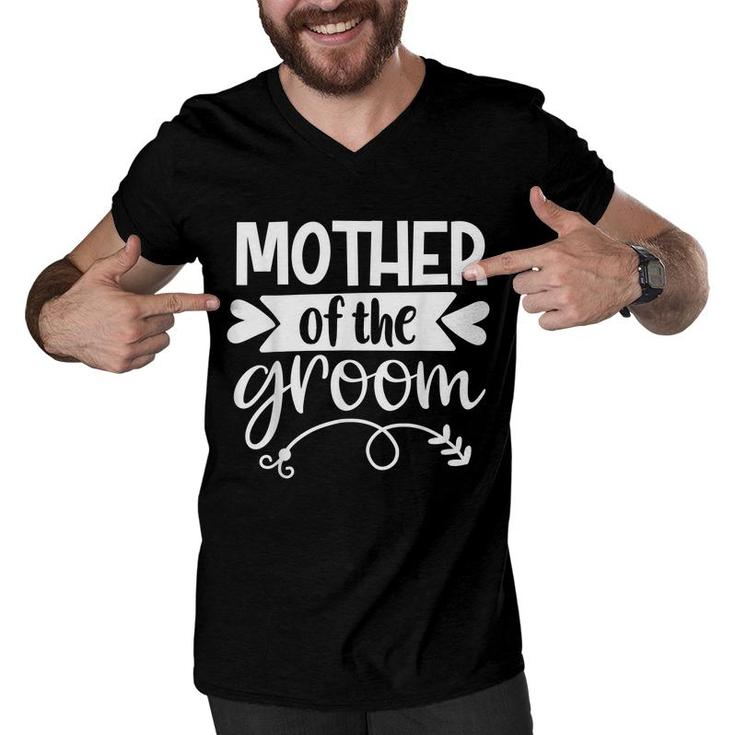 Mother Of The Groom Son Matching Wedding Or Bachelor Party  Men V-Neck Tshirt