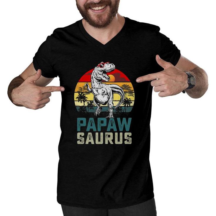 Papawsaurus Dinosaur T Shirt Rex Gift Papaw Fathers Day