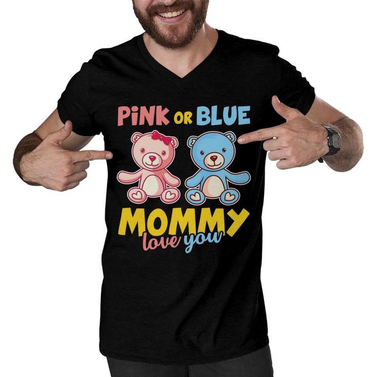 Pink Or Blue Baby Shower Gender Reveal Baby Gender Reveal Party Men V-Neck Tshirt