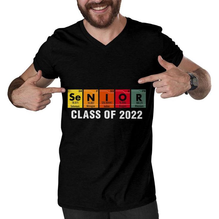 Senior Class Of 2022 Chemistry Elements Periodic Table  Men V-Neck Tshirt