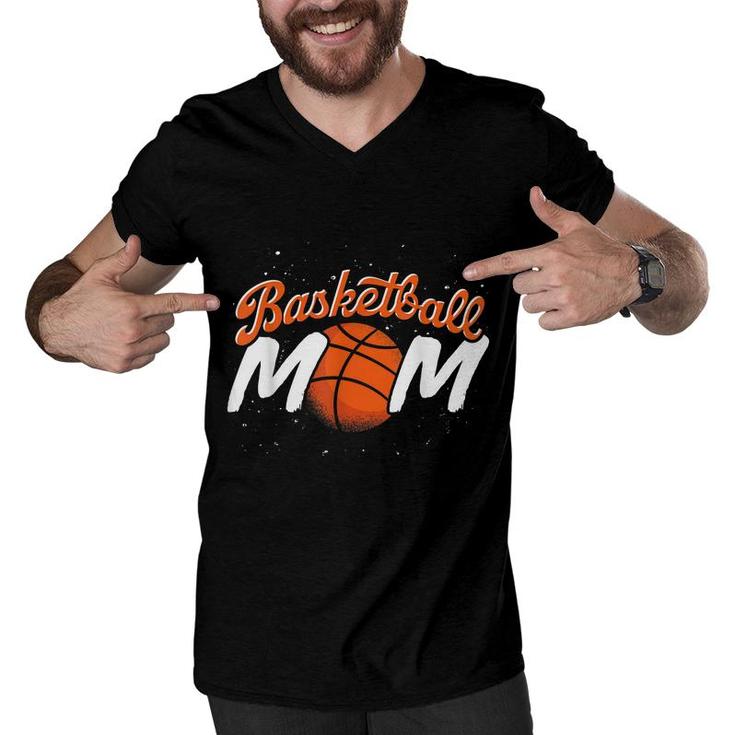 Sport Basketball Mom Basketball Player Mommy Basketball  Men V-Neck Tshirt